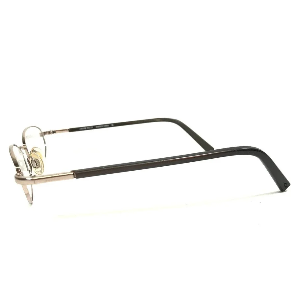 Anne Klein Eyeglasses Frames 9035 K1046 Brown Shiny Gold Oval 50-19-135